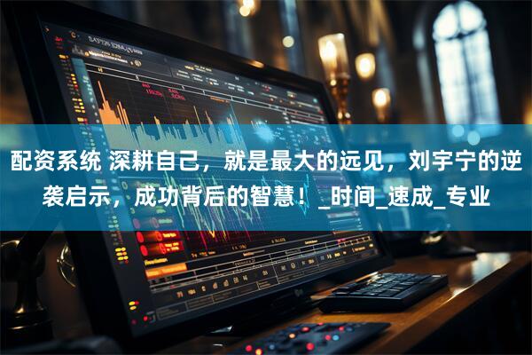 配资系统 深耕自己，就是最大的远见，刘宇宁的逆袭启示，成功背后的智慧！_时间_速成_专业